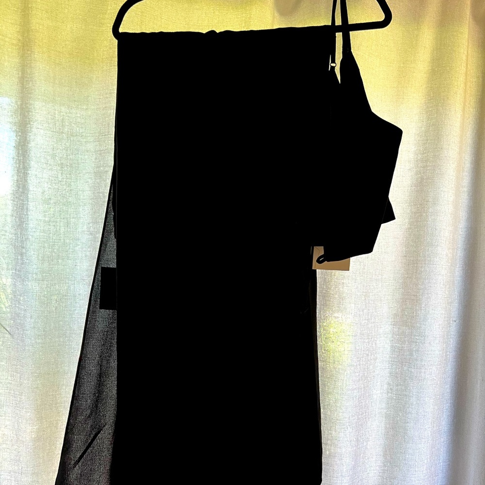 Lulus Out Tonight Black Two-Piece Jumpsuit